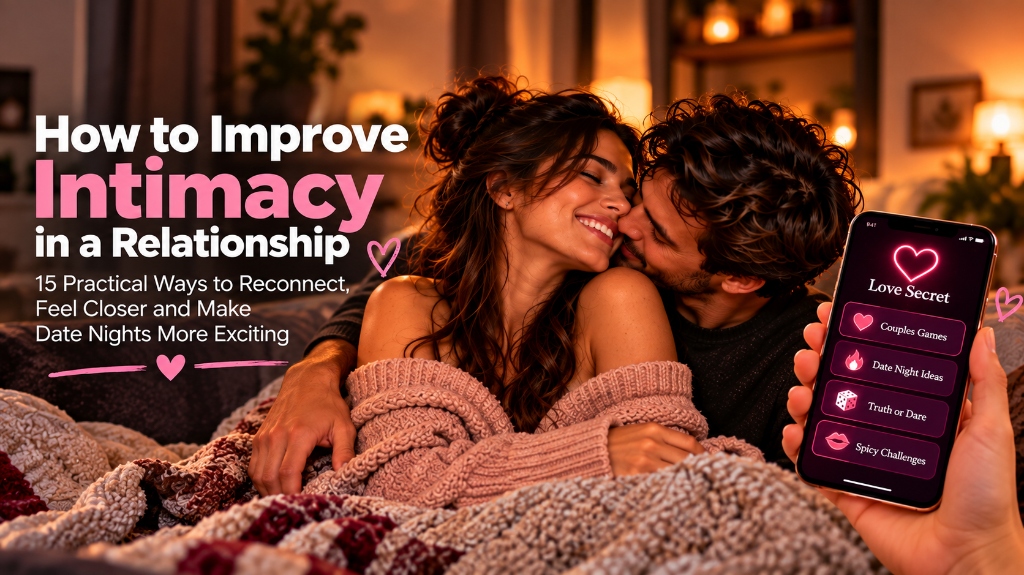 Romantic couple sharing an affectionate and intimate moment at home promoting health and wellness